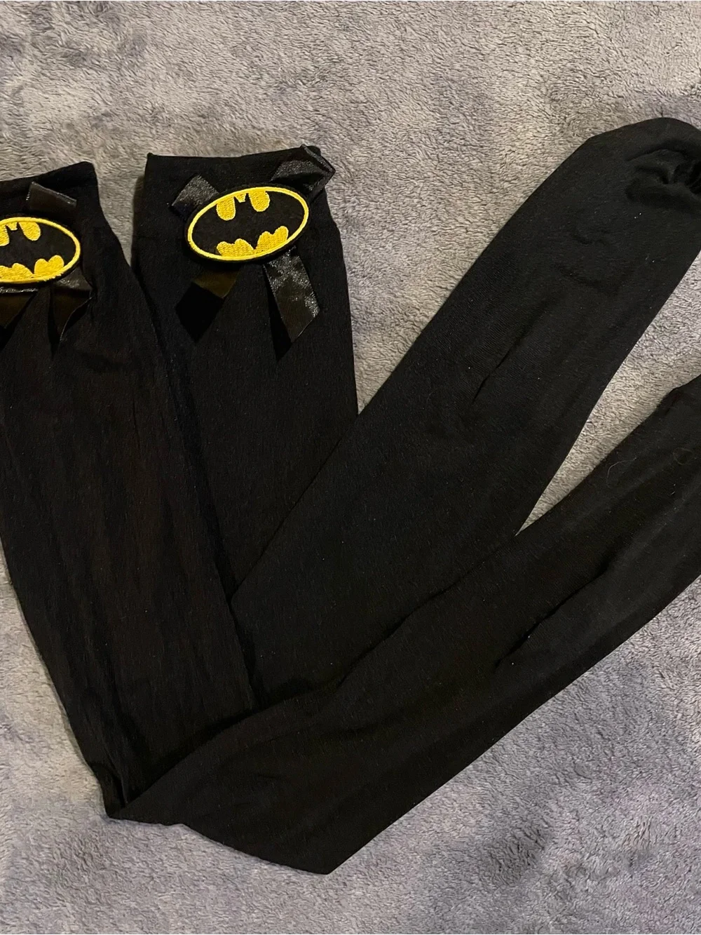 Rubies DC Comics Batgirl Stockings Adult Women’s One Size Black Hosiery Sexy